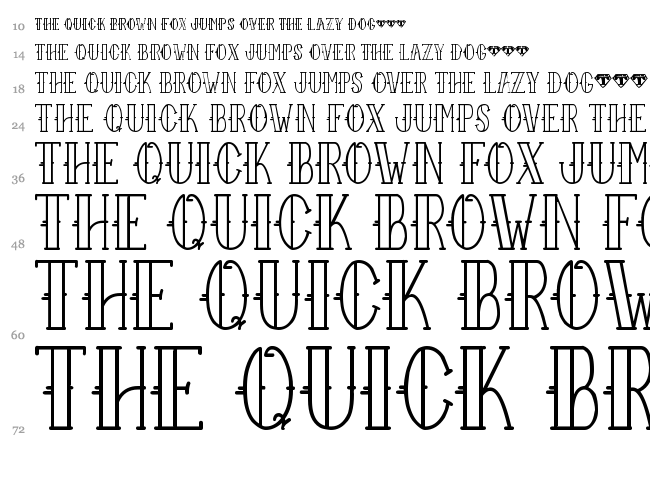 Sailor Larry font waterfall